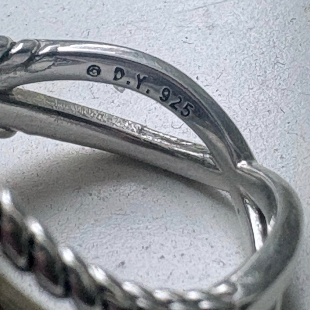 David Yurman Amethyst Crossover Ring - Picture 5 of 5